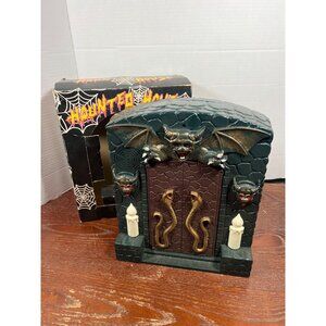 Vintage Haunted House Door Dracula Figurine Halloween Decor With Original Box Te